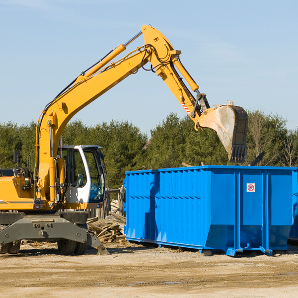 how many times can i have a residential dumpster rental emptied in Vassar